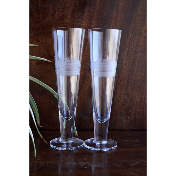 Toscany nautical ship glasses, antique sailing boat beer glasses, vintage - Picture 2 of 9